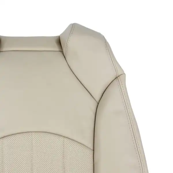buick-enclave-perforated-leather-2008-2012-light-cashmere-front-driver-or-passenger-top-close-view-oem-replacement-seat-cover Buick Enclave 2008-2012 (4-Panel) | OEM-Replacement Seat Cover