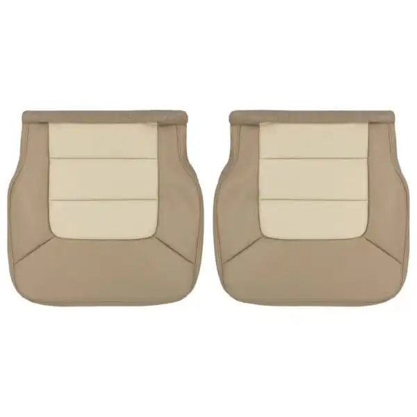 ford-expedition-eddie-bauer-cuir-2003-2006-tan-medium-parchemin-et-tan-parchemin-clair-conducteur-et-passager-fonds-oem-remplacement-de-siège Ford Expedition Eddie Bauer 2003-2006 - Housse de siège de remplacement OEM