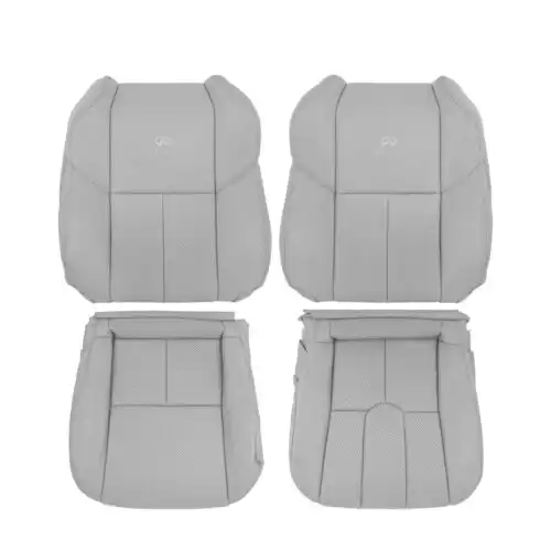 infiniti-g35-coupe-perforated-leather-2003-2007-stone-gray-front-driver-and-passenger-top-and-bottom-oem-replacement-seat-cover Infiniti G35 (V35) Coupe 2003-2007 | OEM-Replacement Seat Cover