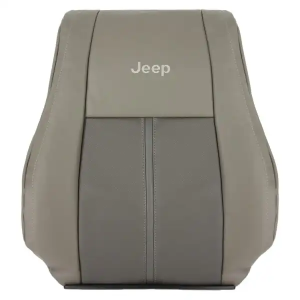 jeep-grand-cherokee-cuir-perforé-2006-2007-2-tone-light-graystone-dark-khaki-couverture-de-siège-de-la-top-oem-passager-avant Jeep Grand Cherokee 2006-2007 - Housse de siège de remplacement OEM