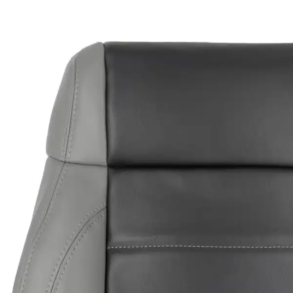 jeep-wrangler-leather-2007-2-tone-dark-slate-gray-med-slate-gray-front-driver-or-passenger-top-close-view-oem-replacement-seat-cover Jeep Wrangler 2007 | OEM-Replacement Seat Cover
