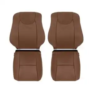 lexus rx350 perforated leather 2014 2015 saddle tan front driver and passenger top and bottom oem replacement cover2