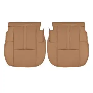 lincoln mkt perforated leather 2010 2019 canyon tan driver and passenger bottoms oem replacement seat cover