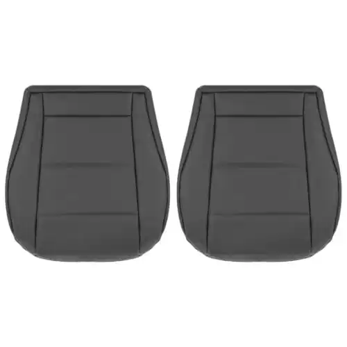Mercedes-Benz Clase C, cuero perforado, 2005-2007, negro, asientos del conductor y del acompañante, fundas de repuesto OEM. Mercedes-Benz Clase C 2005-2007 | Funda de asiento de recambio OEM