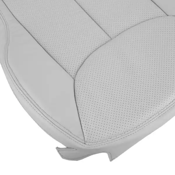 mercedes-benz-r230-sl500-perforated-leather-2003-2007-gray-front-driver-or-passenger-bottom-close-view-oem-replacement-seat-cover Mercedes-Benz R230 SL500 2003-2007 | Funda de asiento de recambio OEM