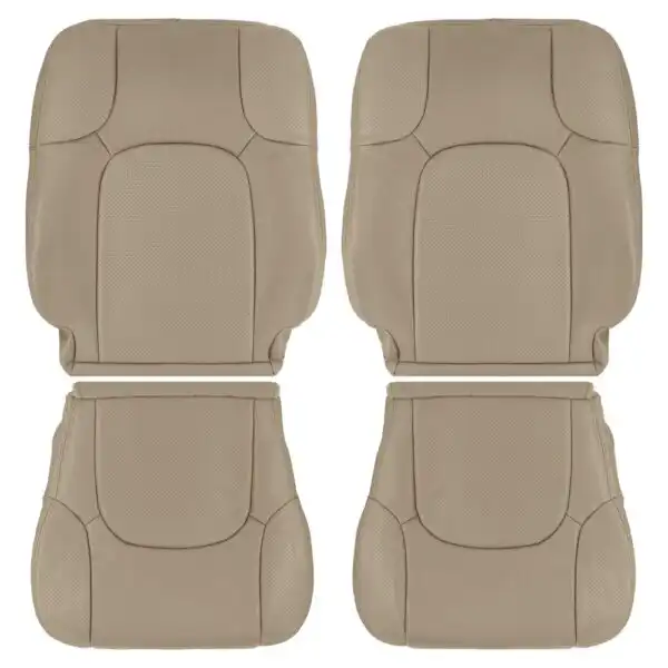 nissan-frontier-perforated-leather-2005-2015-beige-front-driver-and-passenger-top-and-bottom-oem-replacement-seat-cover Nissan Frontier 2005-2015 | Housse de siège de remplacement OEM