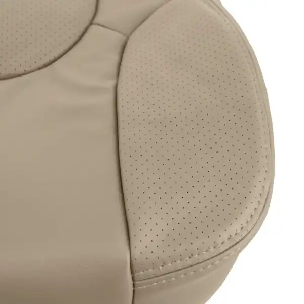 nissan-frontier-perforated-leather-2005-2015-beige-front-driver-or-passenger-bottom-close-view-oem-replacement-seat-cover Nissan Frontier 2005-2015 | Housse de siège de remplacement OEM
