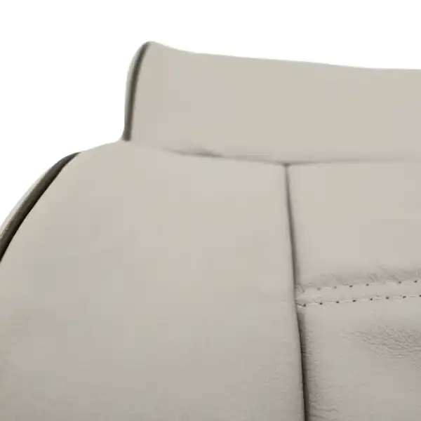 lincoln-mark-lt-leather-2006-2008-light-parchment-black-piping-driver-or-passenger-top-close-view-oem-replacement-seat-cover Lincoln Mark LT 2006-2008 - Housse de siège de remplacement OEM