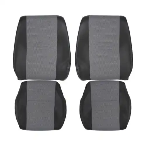 mercedes-benz-sprinter-piel sintética-con-insertos-de-ropa-2013-2018-negro-delantero-conductor-y-pasajero-tapa-y-fondo-oem-reemplazo-asiento-cubierta Mercedes-Benz Sprinter 2007-2018 | Funda de asiento de recambio OEM