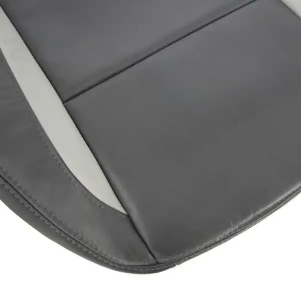 saab-9-3-leather-2003-2007-slate-gray-driver-or-passenger-bottom-close-view-oem-replacement-seat-cover. Saab 9-3 2003-2011 | OEM-Replacement Seat Cover