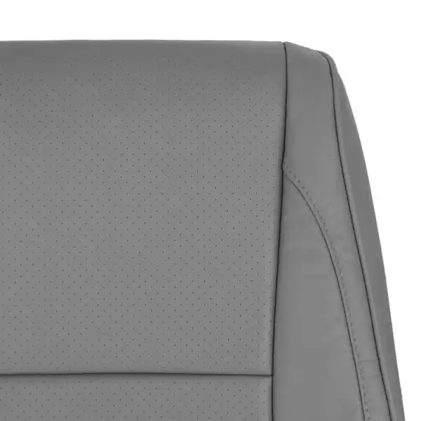 suzuki-xl-7-genuine-leather-perforated-2003-2006-gray-front-driver-or-passenger-top-close-view-oem-replacement-seat-cover Suzuki XL-7 2003-2006 | OEM-Replacement Seat Cover