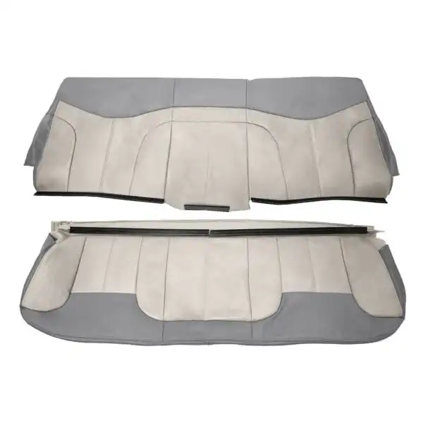 gmc-sierra-denali-leather-2001-2002-2-tone-shale-light-neutral-with-pewter-rear-bench-top-and-bottom-oem-replacement-seat-cover GMC Denali 2001-2002 | OEM-Replacement Seat Cover
