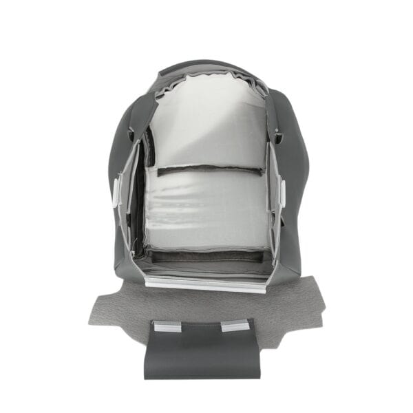 honda-pilot-perforated-leatherette-2003-2004-olive-gray-front-driver-or-passenger-bottom-inside-out-view-oem-replacement-seat-cover Honda Pilot 2003-2005 - Housse de siège de remplacement OEM